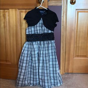 Girls Black and white dress